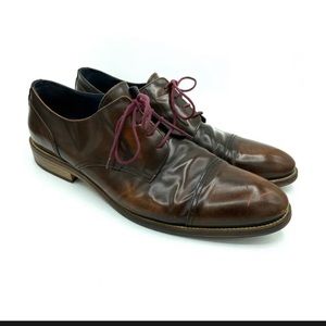 Johnston Murphy Leather Handmade in Italy Captoe